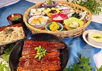花かご膳・うな重セット　5,500円（税込）
